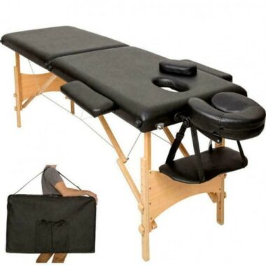Table de massage pliante 2 Zones Bois, cosmétique