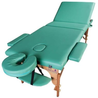 Massage Imperial® Chalfont Table de Massage Reiki Légere - Blanc Ivoire - Table à 3 Zones 14Kg.