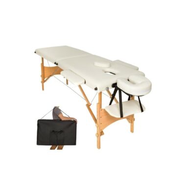 Table de massage pliante 2 Zones Bois, cosmétique