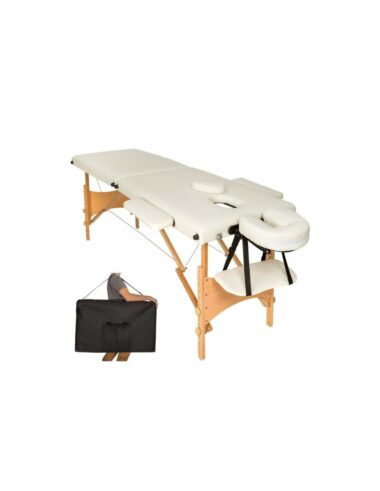 Table de massage pliante 2 Zones Bois, cosmétique