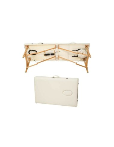 Table de massage pliante 2 Zones Bois, cosmétique