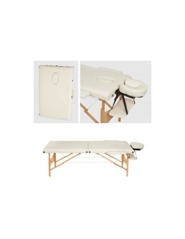 Table de massage pliante 2 Zones Bois, cosmétique