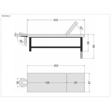 Table de massage/Spa fixe Plus Venge en Bois