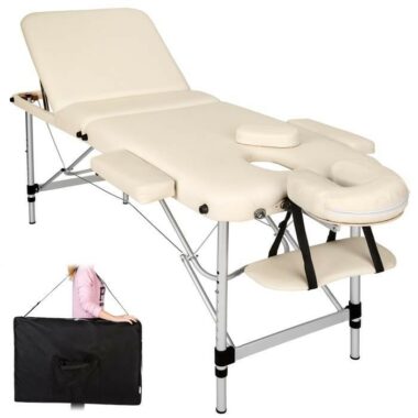 Table de massage Pliante 3 Zones Aluminium Portable + Housse