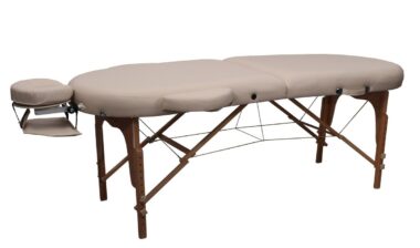 Table de Massage Reiki pliante bois Zen Ovale