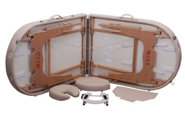 Table de Massage Reiki pliante bois Zen Ovale