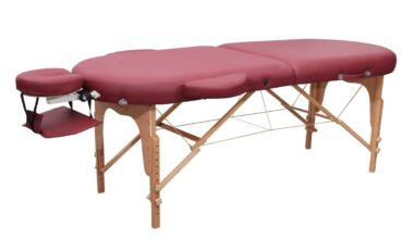 Table de Massage Reiki pliante bois Zen Ovale