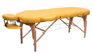 Table de Massage Reiki pliante bois Zen Ovale