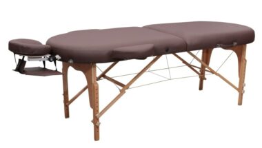Table de Massage Reiki pliante bois Zen Ovale