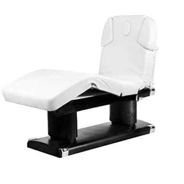 053838H Table de massage électrique Noir/blanc avec chauffage