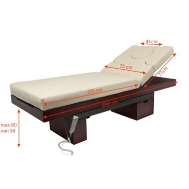 SPA COSMÉTIQUE LIT AZZURRO BOIS A314S BRILLANT BRUN AVEC TELECOMMANDE ET LED