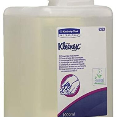 Kleenex 6333 Savon liquide pour les mains, Usage quotidien, 1 cartouche de 1 L, Incolore/Sans parfum, 06333040
