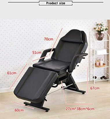 Amimilili Fauteuil de Massage Accoudoir Chaise Cosmétique Multifonction Réglable en Position Horizontale,Blanc,B – Image 8