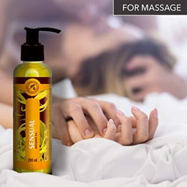 Huile de Massage Sensuelle 200ml - 100% Pur & Naturel - Ylang Ylang & Jojoba - Huile Massage Sexuel au Parfum Merveilleux - Aphrodisiaque - Cosmétiques Naturels – Image 5