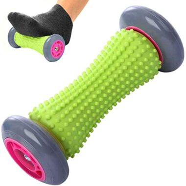 ROMIX Rouleau de Massage, Fasciite Plantaire Point de Trigger Pied Masseur pour Tissus Profonds Musculaire Massage, Acupression Réflexologie Rouleaux Stick pour Mains Épaule Bras Dos Fesses Douleur