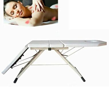 Table de Massage Pliante Professionnelle Lit Cosmétique Kiné Portable Ergonomique - En PVC - Hauteur 70 cm - Blanc - Pour salon de beauté – Image 3