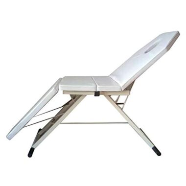 Table de Massage Pliante Professionnelle Lit Cosmétique Kiné Portable Ergonomique - En PVC - Hauteur 70 cm - Blanc - Pour salon de beauté – Image 4