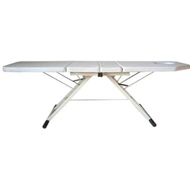 Table de Massage Pliante Professionnelle Lit Cosmétique Kiné Portable Ergonomique - En PVC - Hauteur 70 cm - Blanc - Pour salon de beauté – Image 5
