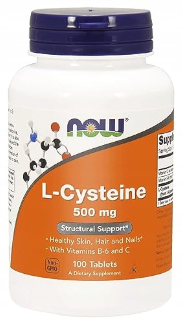 Now 500 mg L-Cystéine 100 Comprimés